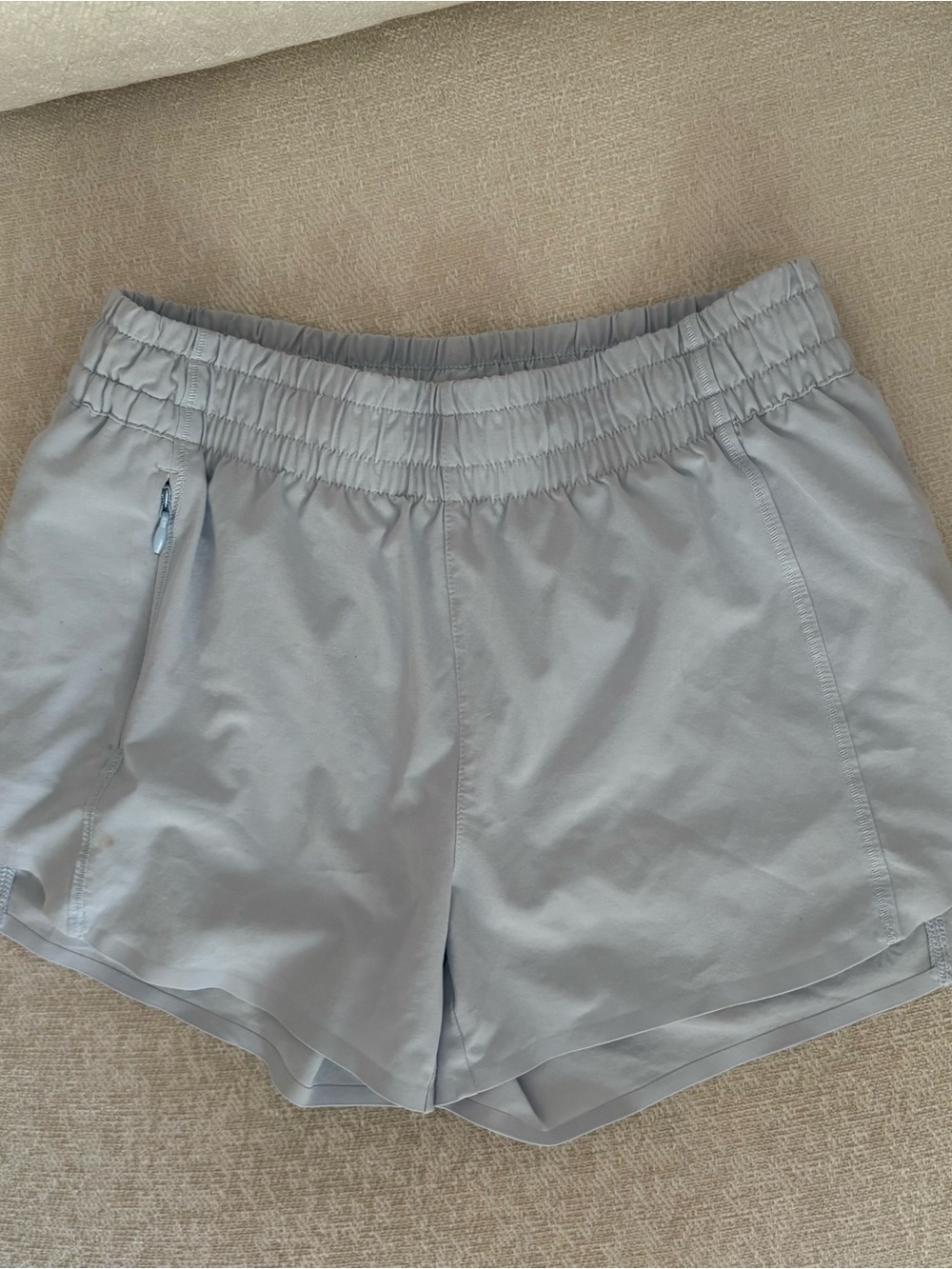 Athleta Girl Light Blue Girls’ Athletic Shorts, Elastic Waist, Sz 12/Large
